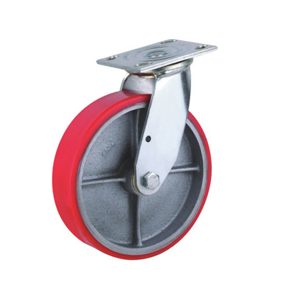 SWIVEL CASTER WITH PU WHEELS(IRON CORE)